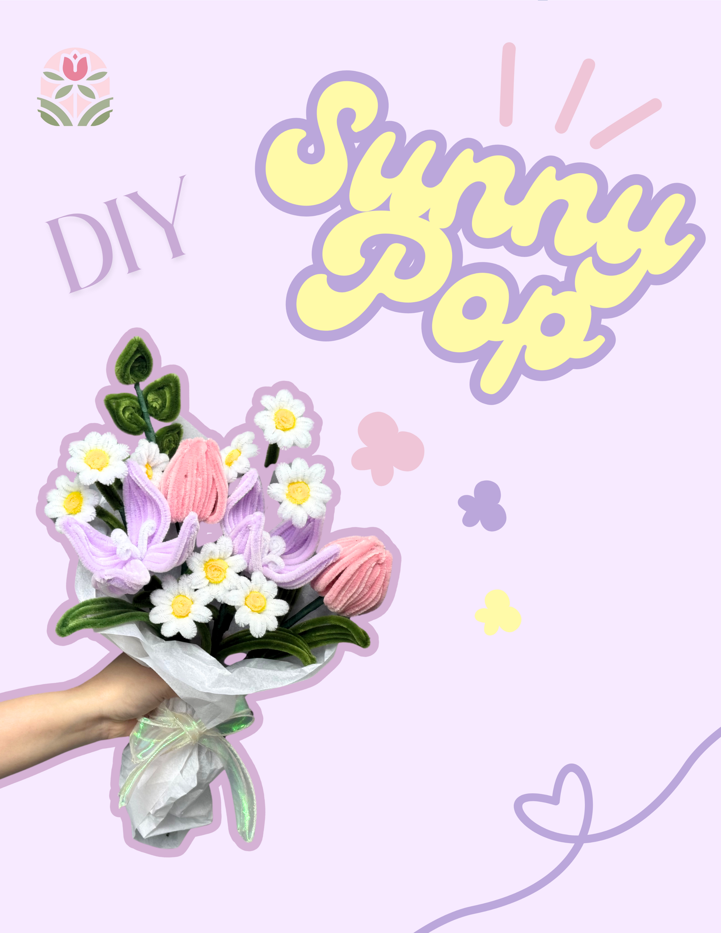 DIY Flower Bundle – Sky Bloom, Sunny Pop & Cotton Rose (Digital products)